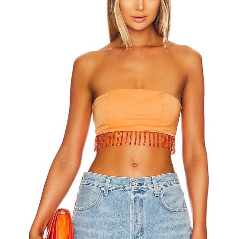 Superdown Evie Beaded Top